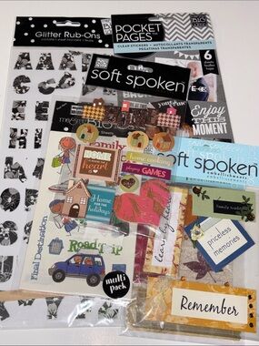 Me & My Big Ideas Sticker and Embellishment Set Vintage MMBI